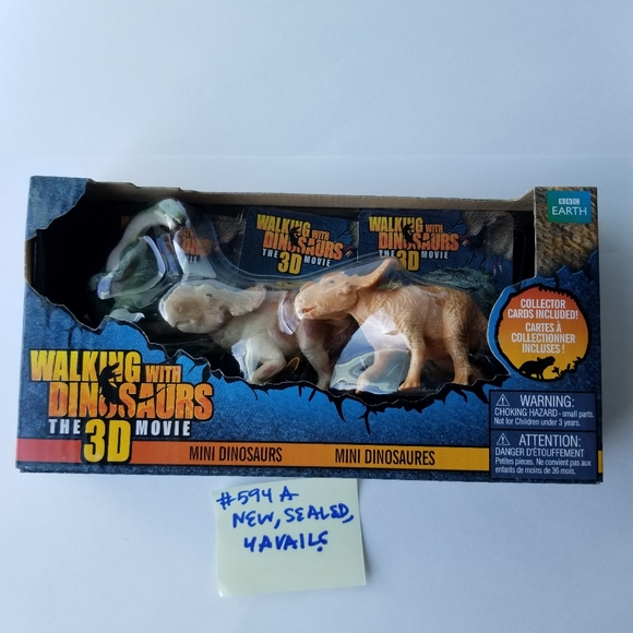 #594A 3 Mini Walking With Dinosaurs - Picture 1 of 7
